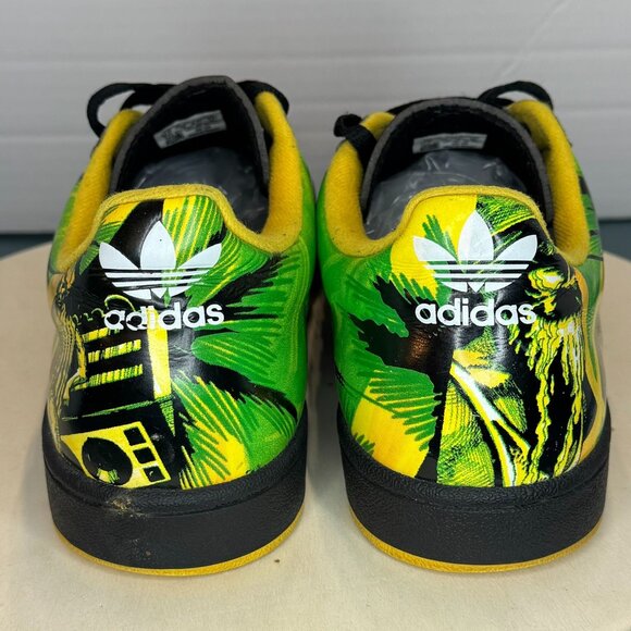 adidas Halfshells Lo Cities \'Kingston\' Men\'s Size 10.5 Black Green Yellow Art Ex main image 13